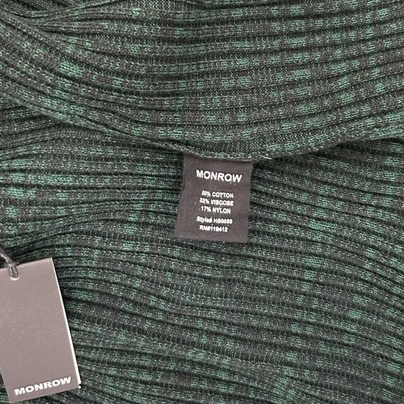 MONROW - Cosmo Rib Knit Midi Skirt – Deep Forest – XS — NWT - Picture 8 of 10